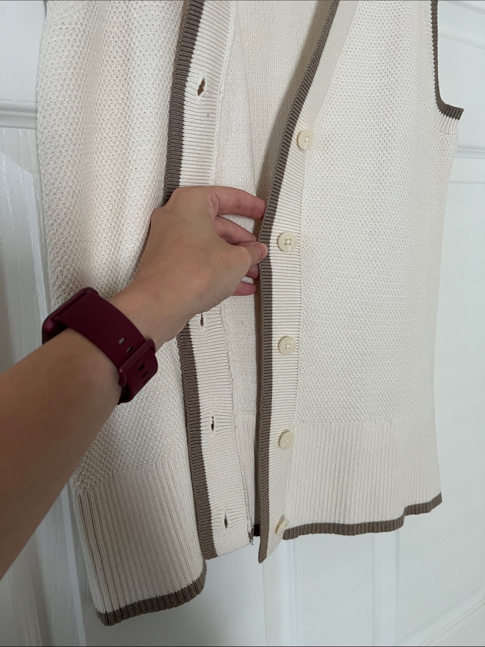 OFFLINE by Aerie Tennis Sweater Vest Cardigan - Picture 7 of 8